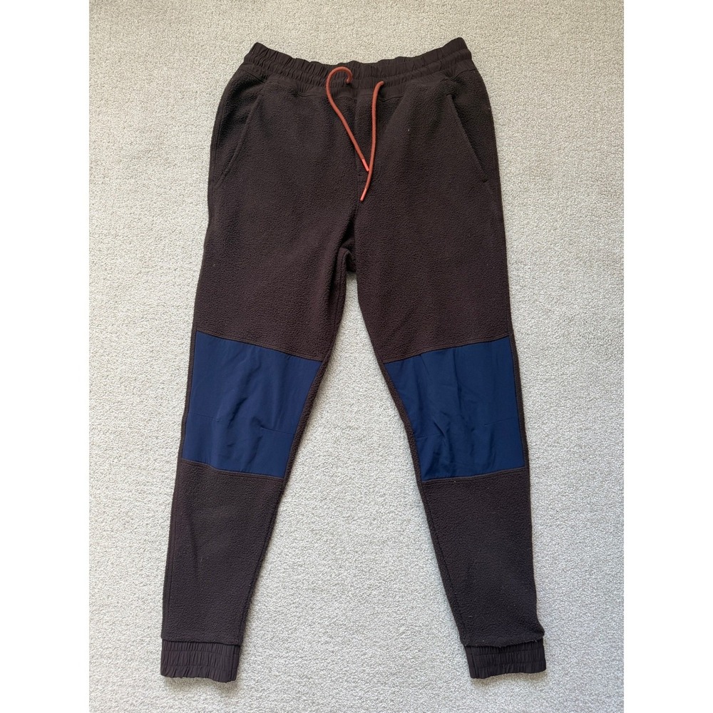 Cotopaxi Outdoor Fleece‎ Joggers Size S Brown Blue Knee Patches